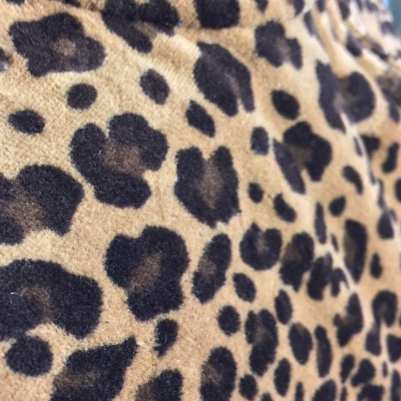 Velour track jacket! full zip leopard print - Picture 4 of 8